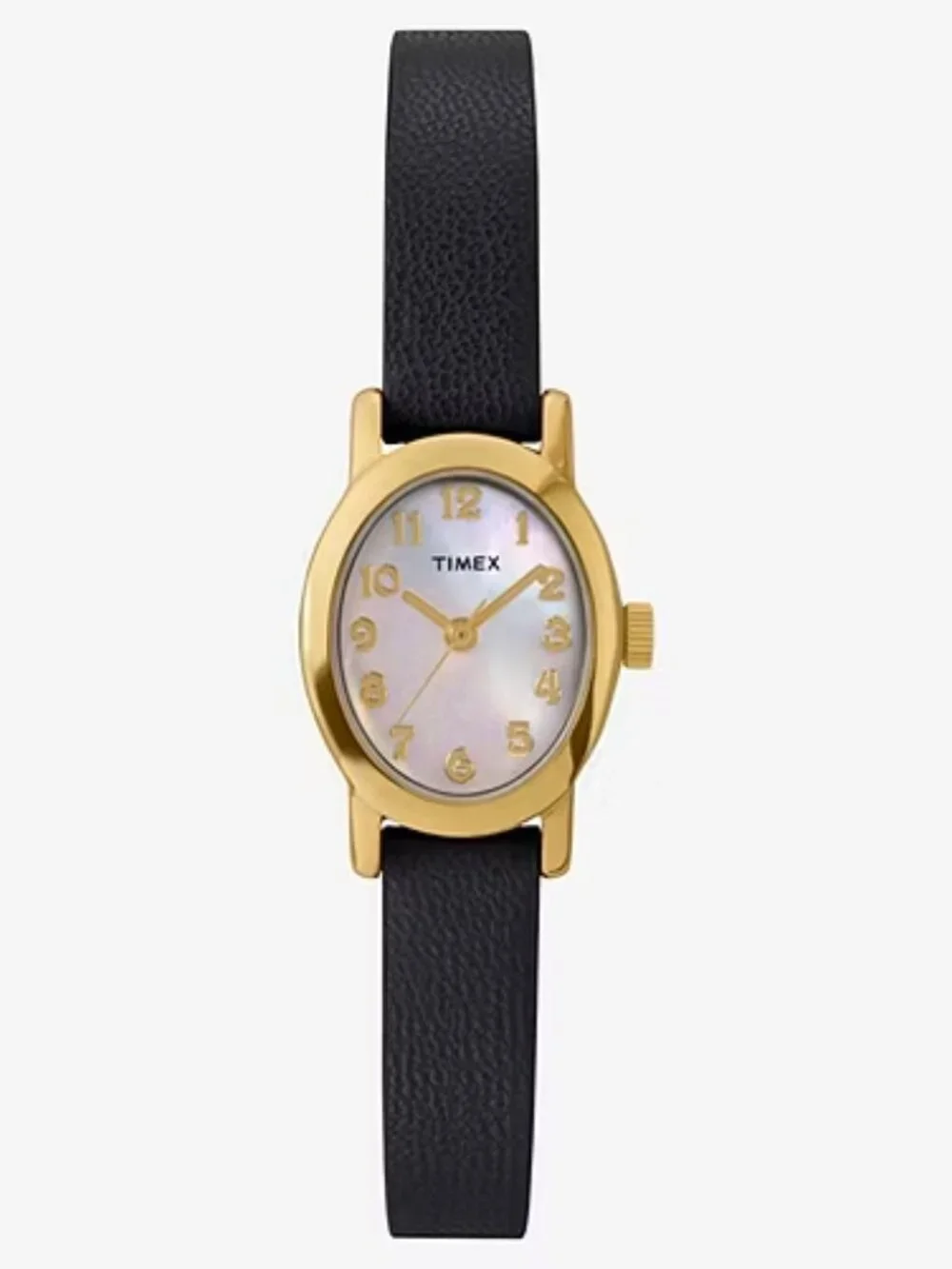 Timex Cavatina 3-Hand 18mm Leather Band Watch - Tw2w82600jt